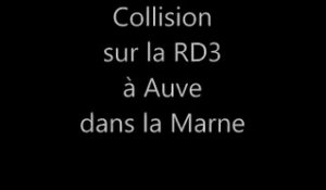 Marne : collision sur la RD3 à Auve