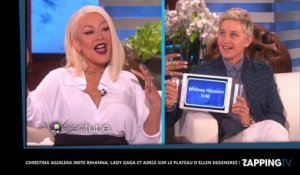 Christina Aguilera imite Rihanna, Lady Gaga et Adele sur le plateau d'Ellen DeGeneres ! (Vidéo)