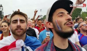 Euro 2016 : la fan zone Tour Eiffel en ébullition