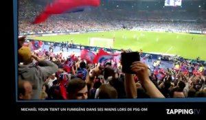 Coupe de France : Michaël Youn tient un fumigène et se fait virer du Stade de France lors de PSG-OM ?(Vidéo)
