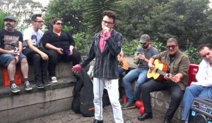 Man performs as Morrissey as part of singer's birthday celebrations in Brazil