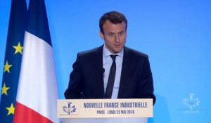 Archive - Discours d'Emmanuel Macron pour l'anniversaire de la Nouvelle France Industrielle
