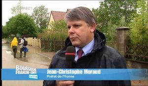 Yonne : la commune de Chemilly-sur-Yonne est cernée par les eaux