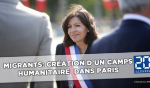 Migrants: Anne Hidalgo annonce la création d'un camp humanitaire à Paris
