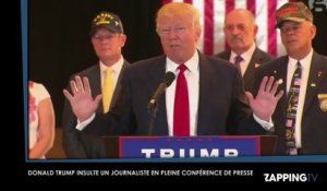 Donald Trump : En pleine conférence de presse, il insulte un journaliste (Vidéo)