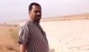Rivière de sable en Iraq