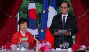 Toast lors du dîner d’Etat offert en l’honneur de Madame Geun-hye Park, présidente de la République de Corée