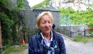 Passerelle du Portalet : Elisabeth Médard présidente de la communauté de communes de la vallée d'Aspe
