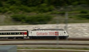 Suisse: Saint-Gothard, le tunnel ferroviaire le plus long du monde - Le 04/06/2016 à 21:00