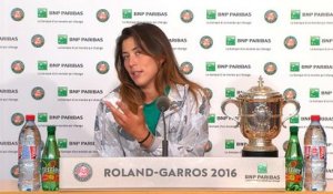 Roland-Garros - Muguruza : "Un rêve qui devient réalité"