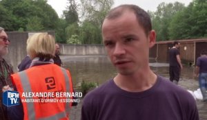Essonne: les habitants d'Ormoy se préparent au pic de la crue ce mardi