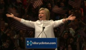 Primaire démocrate: victorieuse, Hillary Clinton entre dans l'histoire