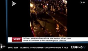 Euro 2016 : Violents affrontements de supporters à Nice (Vidéo)