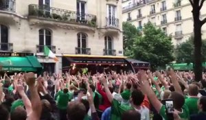 Supporters Irlandais chantent avec un Parisien au Balcon de son appart - Euro 2016