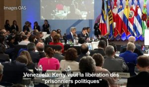 Venezuela: Kerry veut la libération des "prisonniers politiques"