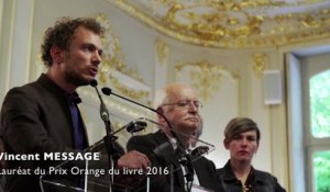 Vincent Message , lauréat du Prix Orange du Livre 2016 présente "Défaite des maîtres et possesseurs" | lecteurs.com