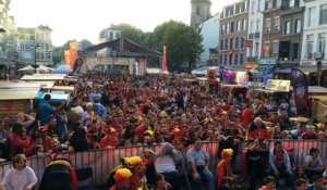 Verviers : un tifo record au village de l'Euro