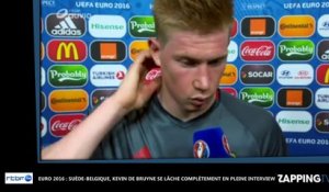 Euro 2016 : Suède-Belgique, Kevin De Bruyne se lâche complètement en pleine interview (Vidéo)