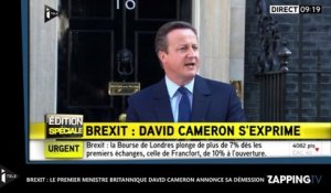 Brexit : Le premier Ministre britannique David Cameron annonce sa démission (Vidéo)