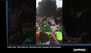 Euro 2016 : France-Irlande, des supporters irlandais font danser des policiers (Vidéo)