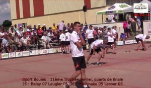 Quarts de finale, onzième Trophée Emile Terrier, Satolas-et-Bonce 2016