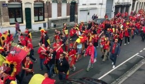 Euro 2016 : la fan walk des supporters belges