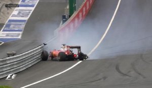 Grand Prix d'Autriche - Pneu explosé: anniversaire gâché pour Vettel