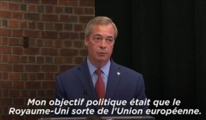 Le pro-brexit Nigel Farage quitte la tête du parti Ukip