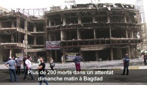 Plus de 200 morts dans l'attentat revendiqué par l'EI à Bagdad