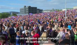 Euro-2016 - Les Islandais fêtés en héros à Reykjavik