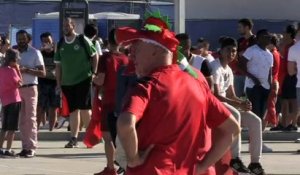 Euro-2016: arrivée des supporters pour Portugal/Pays de Galles