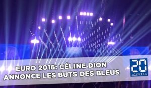 Euro 2016: Céline Dion annonce les buts des Bleus en plein concert