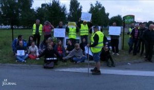 Agriculture : Manifestation devant l'abattoir Socopa