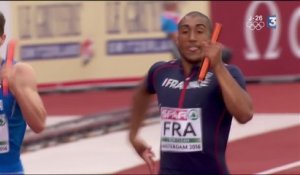 Le 4x100m français prend la 2e place
