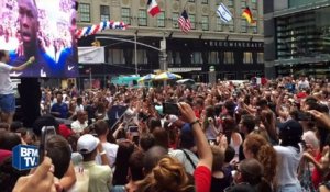 Finale de l'Euro: les Français à New York rassemblés pour le match