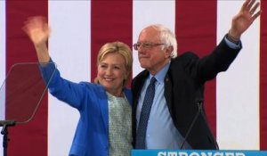 Etats-Unis : Sanders scelle sa réconciliation avec Clinton