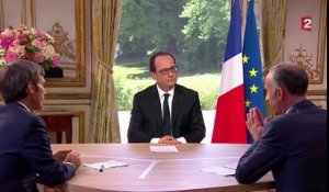 François Hollande réagit à la polémique du "coiffeur de l'Élysée" lors de son interview du 14 juillet 2016