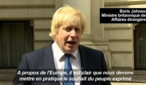 GB: "quitter l'UE ne signifie pas quitter l'Europe" (Johnson)