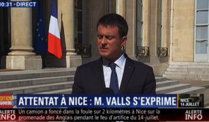 Valls : "Un deuil national décrété les 16, 17 et 18 juillet"