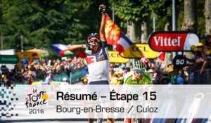 Résumé - Étape 15 (Bourg-en-Bresse / Culoz) - Tour de France 2016