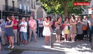 Quimper. 300 personnes en hommage aux victimes de l'attentat de Nice
