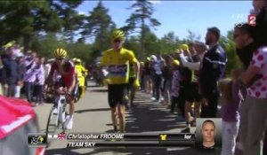 "Tour de France", France 2 : Christopher Froome termine l'étape du Mont Ventoux à pied