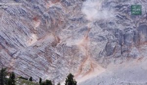 Les images d'un impressionnant glissement de terrain en Italie