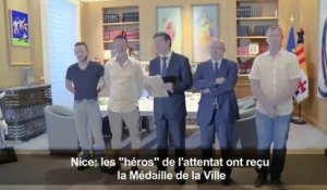 Nice: les "héros" de l'attentat ont reçu la Médaille de la Ville