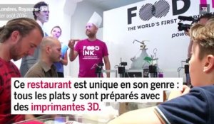 Le premier restaurant consacré à la cuisine en impression 3D ouvre à Londres