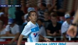 Gérone 1-2 OM : le but de Maxime Lopez (80e)