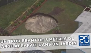 Un trou béant de 8 mètres de large apparaît dans le jardin de retraités