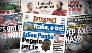 Pogba condamne 4 stars de MU, Nasri désespère Guardiola (Revue de presse)