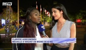 JO - Clarisse Agbegnenou "satisfaite" de sa médaille d'argent