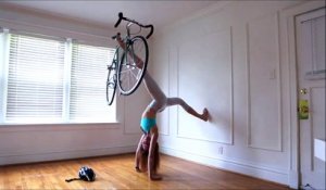 Faire son yoga avec un vélo...